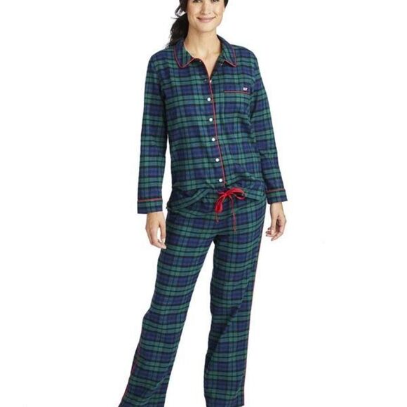 VINEYARD VINES VINEYARD BLACKWATCH FLANNEL LOUNGE SET SIZE M - Picture 1 of 9